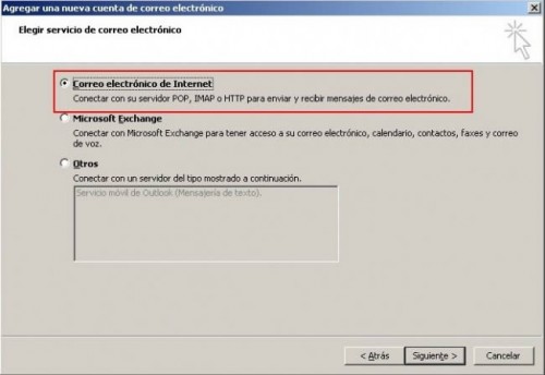 Configurar una cuenta de correo en Microsoft Outlook 2007 y 2010